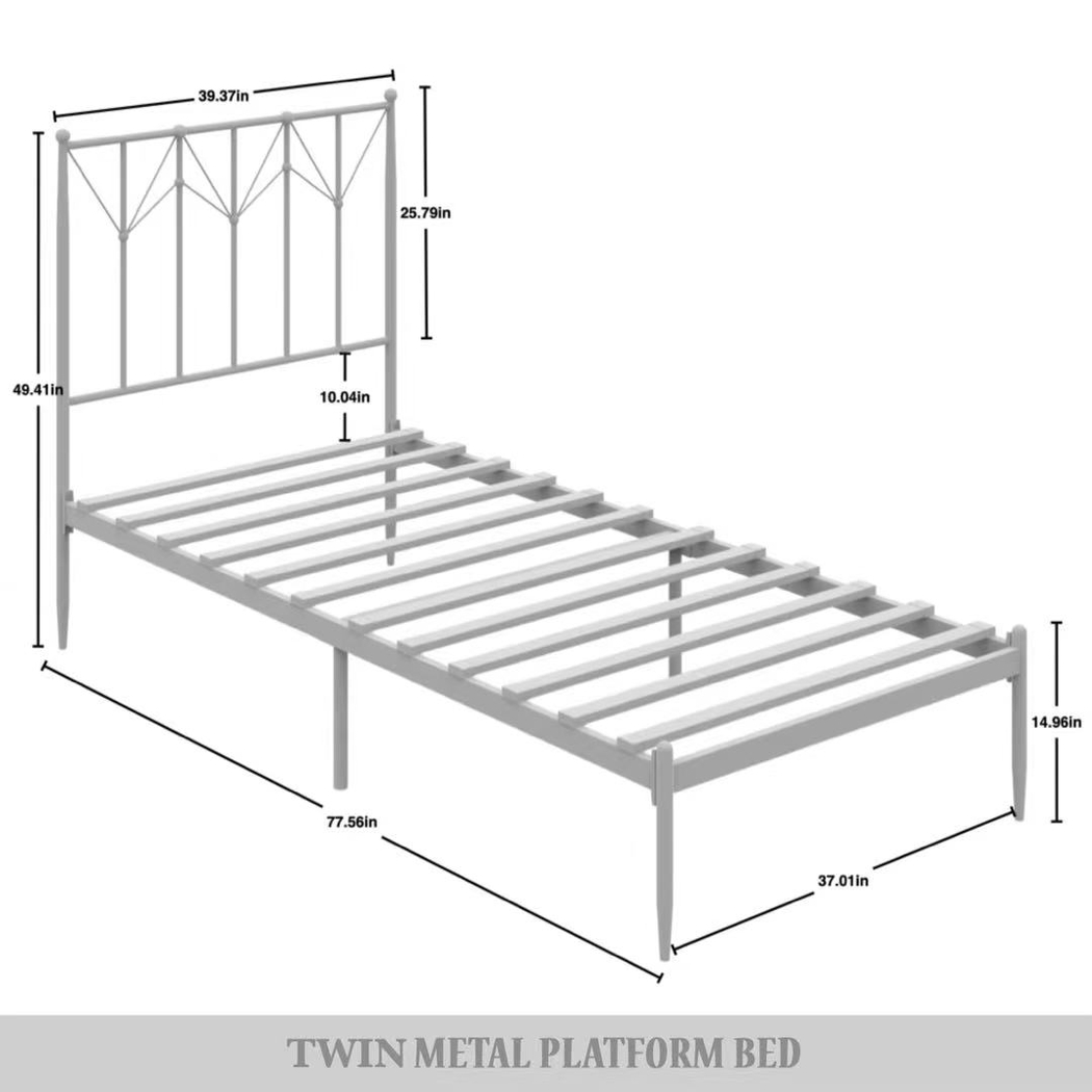 Yewair White Twin Bed - Thumbnail - Image 7