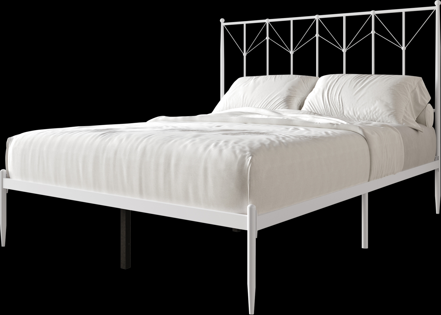 Yewair White Twin Bed - Thumbnail - Image 1