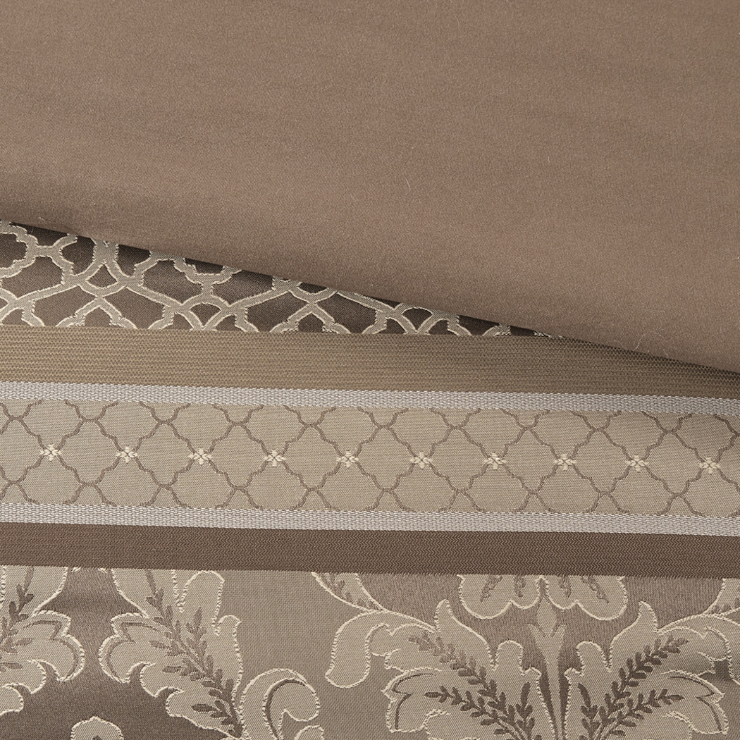 Yewell Brown 7 Pc Queen Comforter Set - Thumbnail - Image 11