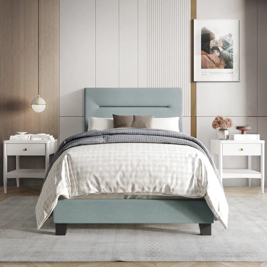 Yewrow Blue Twin Bed - Thumbnail - Image 2