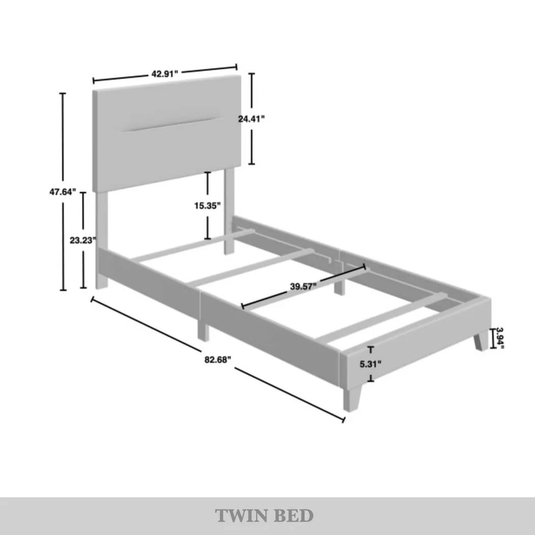 Yewrow Blue Twin Bed - Thumbnail - Image 6