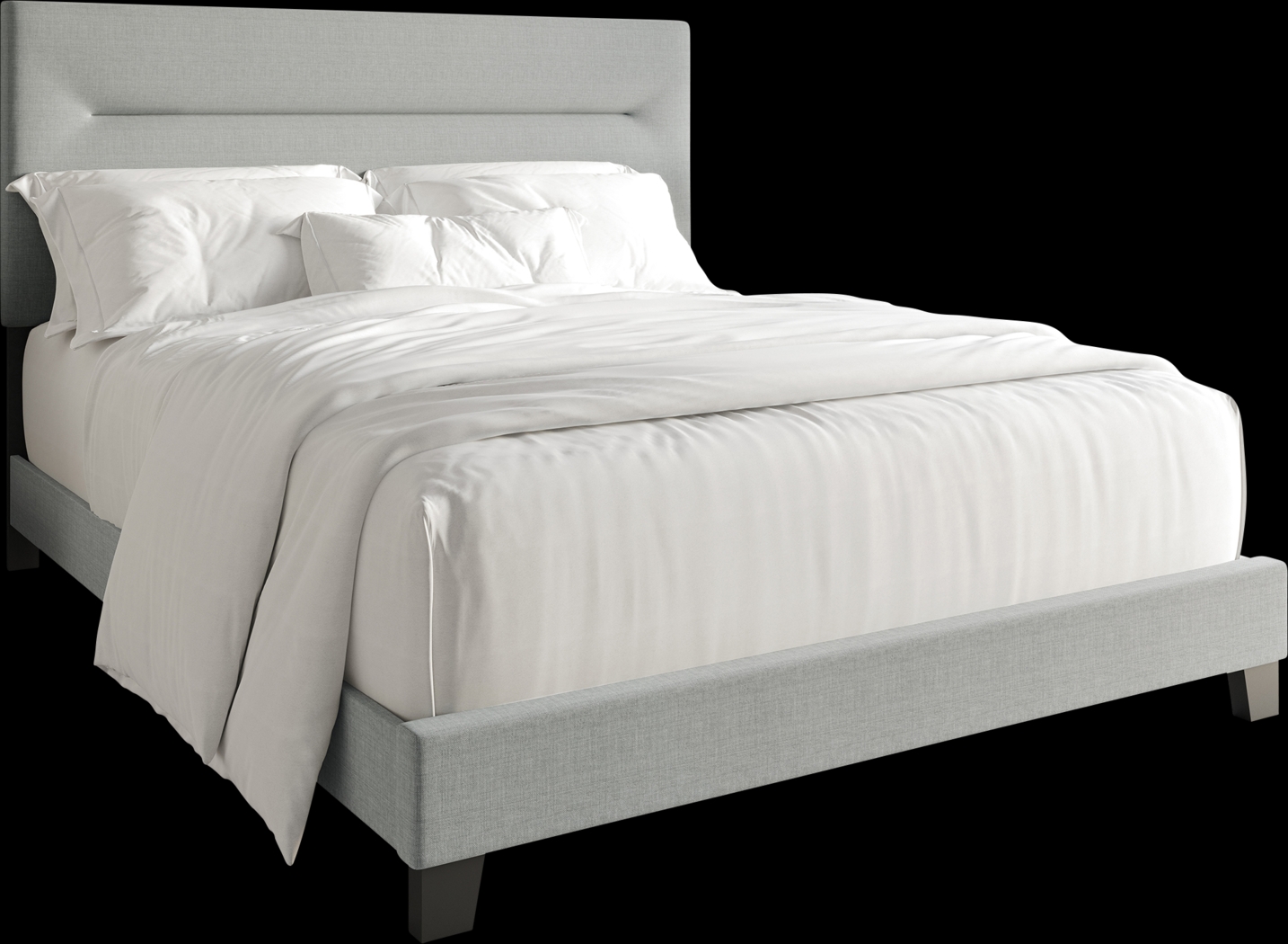 Yewrow Gray Full Bed - Thumbnail - Image 1