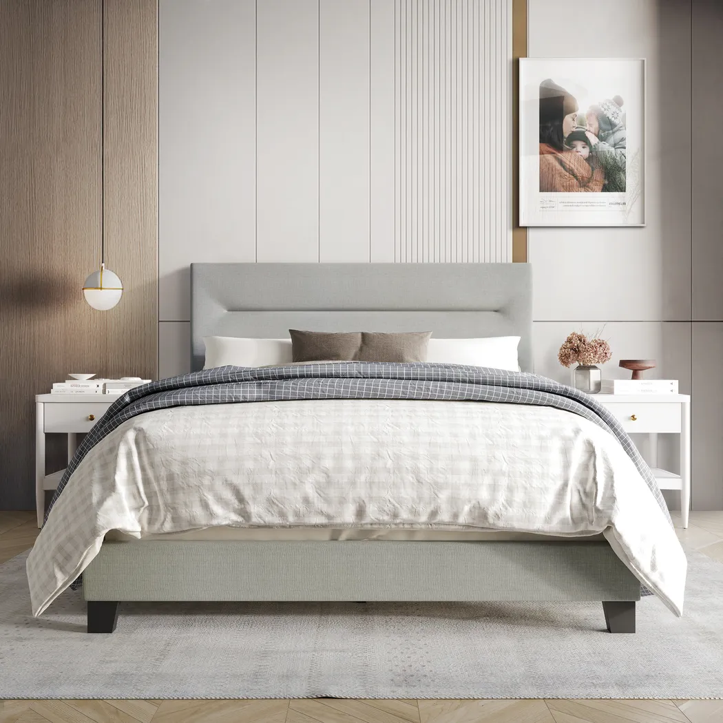 Yewrow Gray Twin Bed - Thumbnail - Image 2