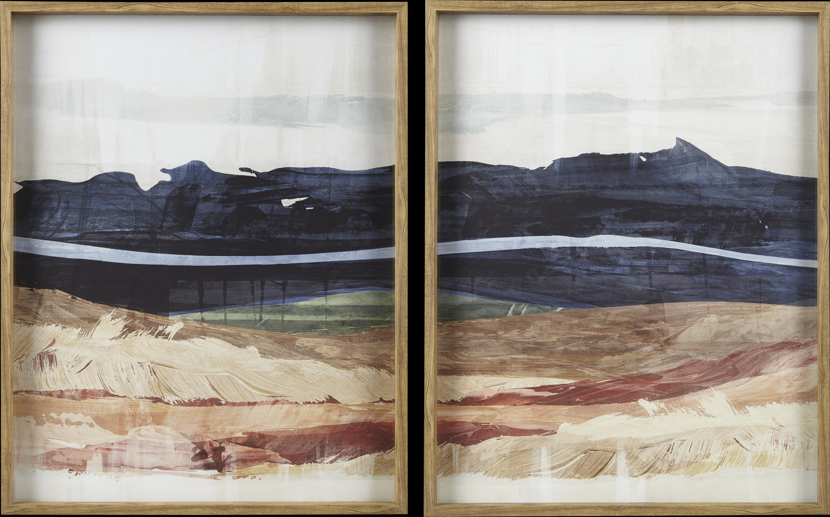 Yewway Blue Wall Decor, Set of 2 - Thumbnail - Image 1