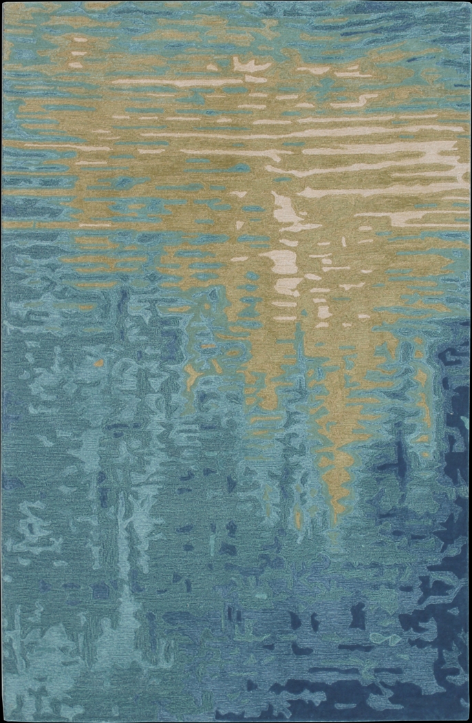 Yocona Blue 7'6 x 9'6 Rug - Thumbnail - Image 1