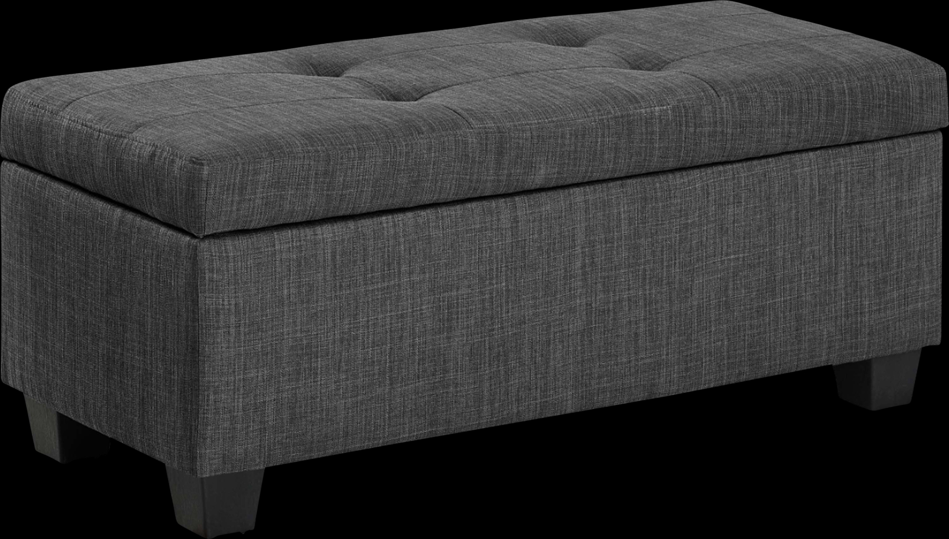 Yoest Charcoal 3pc Storage Ottoman Set - Thumbnail - Image 7