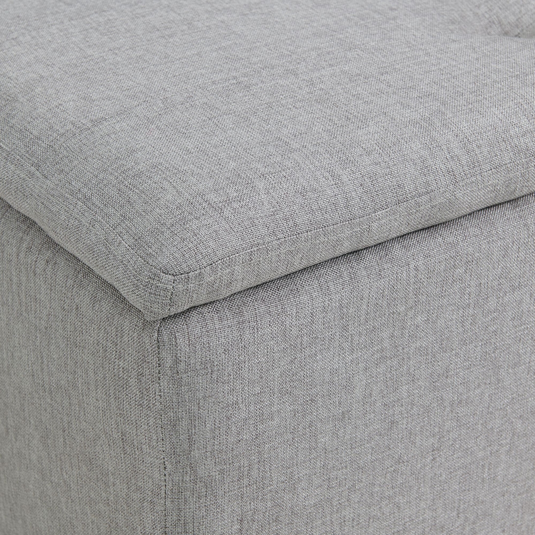 Yoest Gray 3pc Storage Ottoman Set - Thumbnail - Image 12