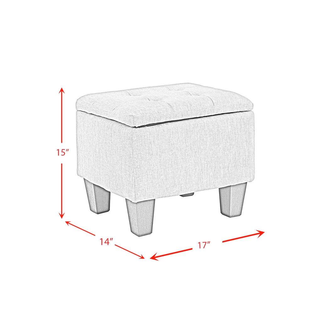 Yoest Gray 3pc Storage Ottoman Set - Thumbnail - Image 17