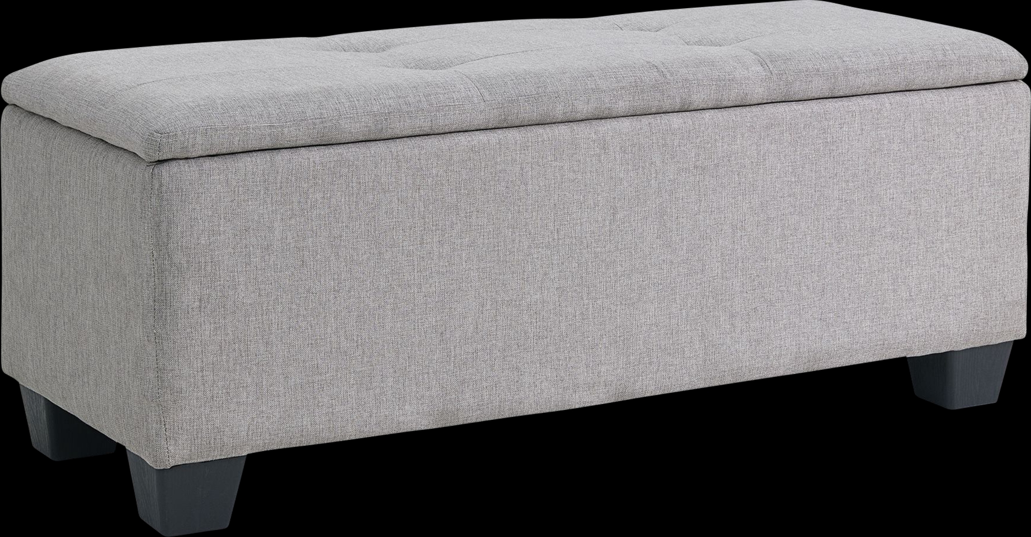 Yoest Gray 3pc Storage Ottoman Set - Thumbnail - Image 4