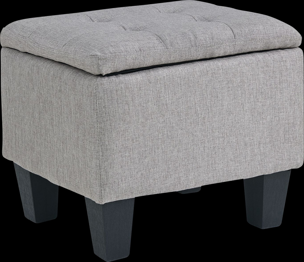 Yoest Gray 3pc Storage Ottoman Set - Thumbnail - Image 5