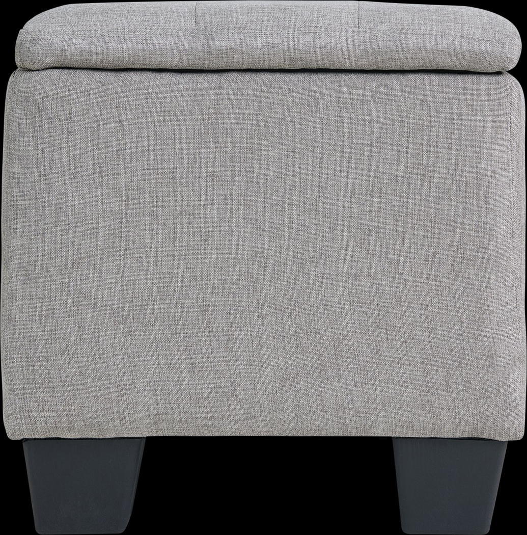Yoest Gray 3pc Storage Ottoman Set - Thumbnail - Image 6