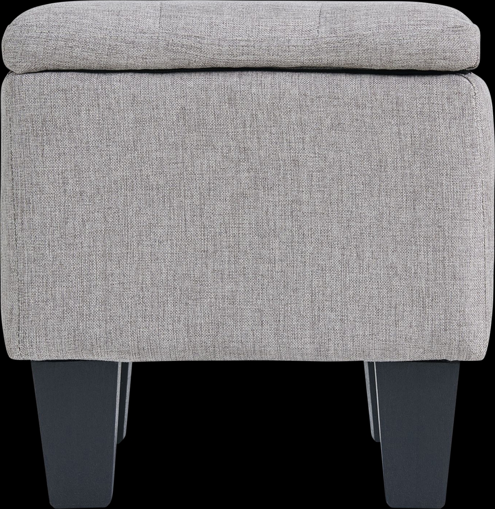 Yoest Gray 3pc Storage Ottoman Set - Thumbnail - Image 9