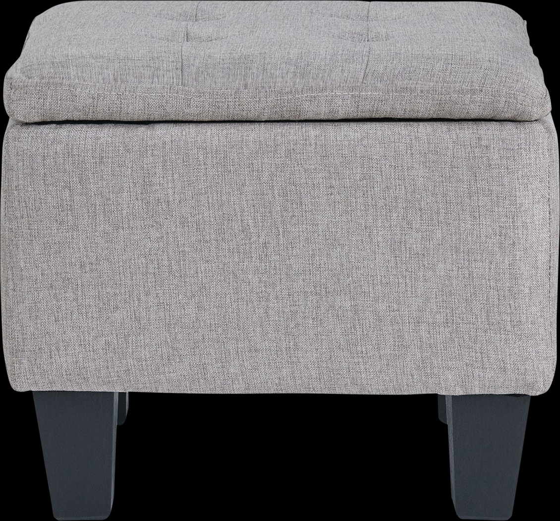 Yoest Gray 3pc Storage Ottoman Set - Thumbnail - Image 10