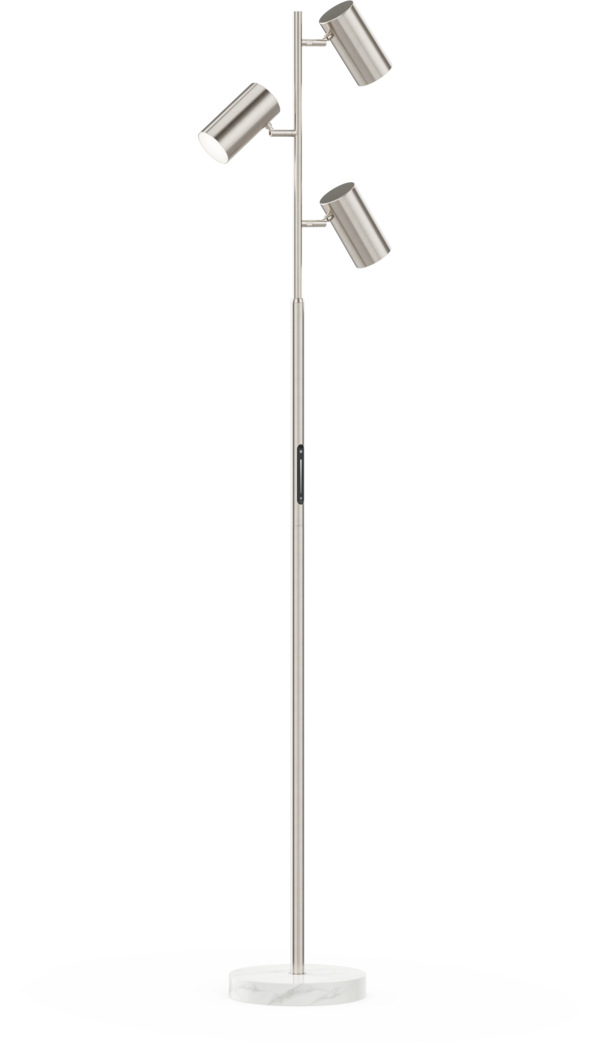 Yokimo Loop Silver Floor Lamp - Thumbnail - Image 1