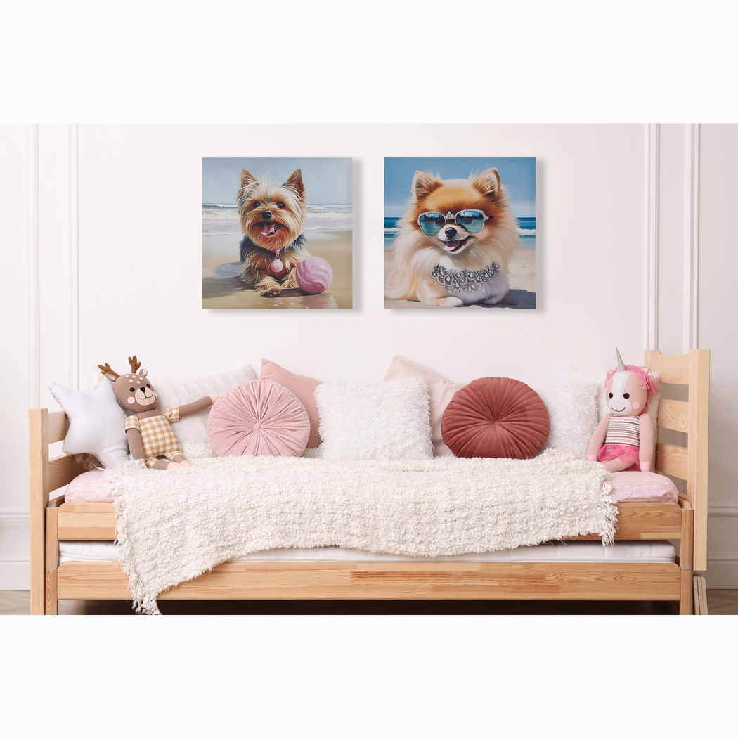 Yorkie Beach Days Blue Wall Decor - Thumbnail - Image 3