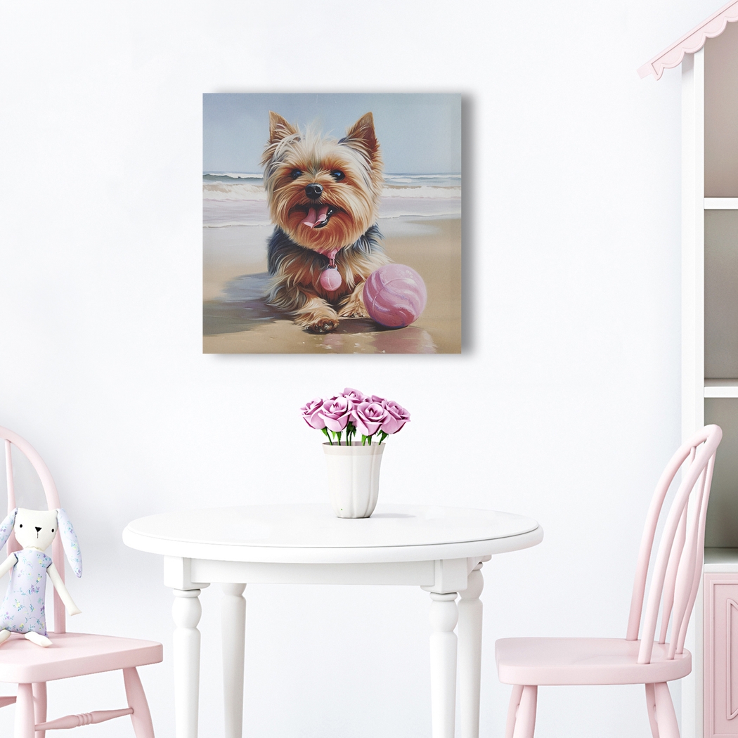 Yorkie Beach Days Blue Wall Decor - Thumbnail - Image 5