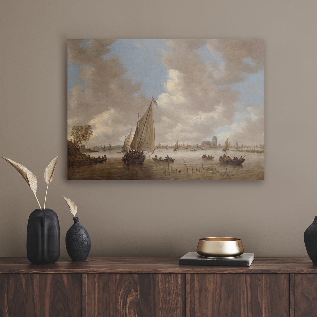 Yorkridge Taupe Canvas Wall Art - Thumbnail - Image 2