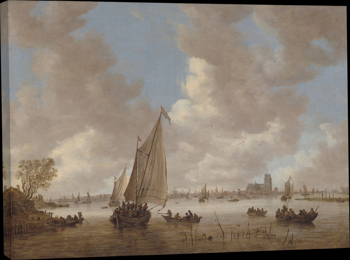 Yorkridge Taupe Canvas Wall Art - Thumbnail - Image 1