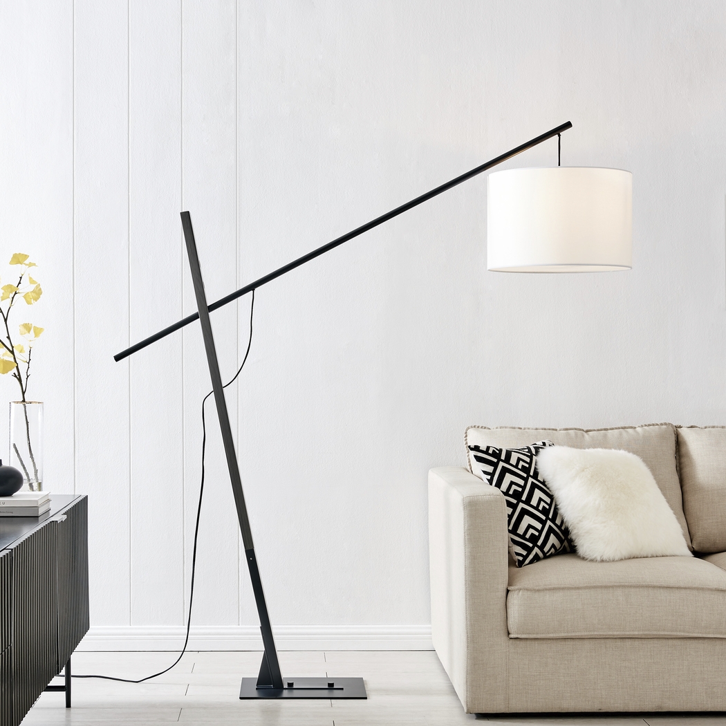 Yorkshire Island Black Floor Lamp - Thumbnail - Image 2