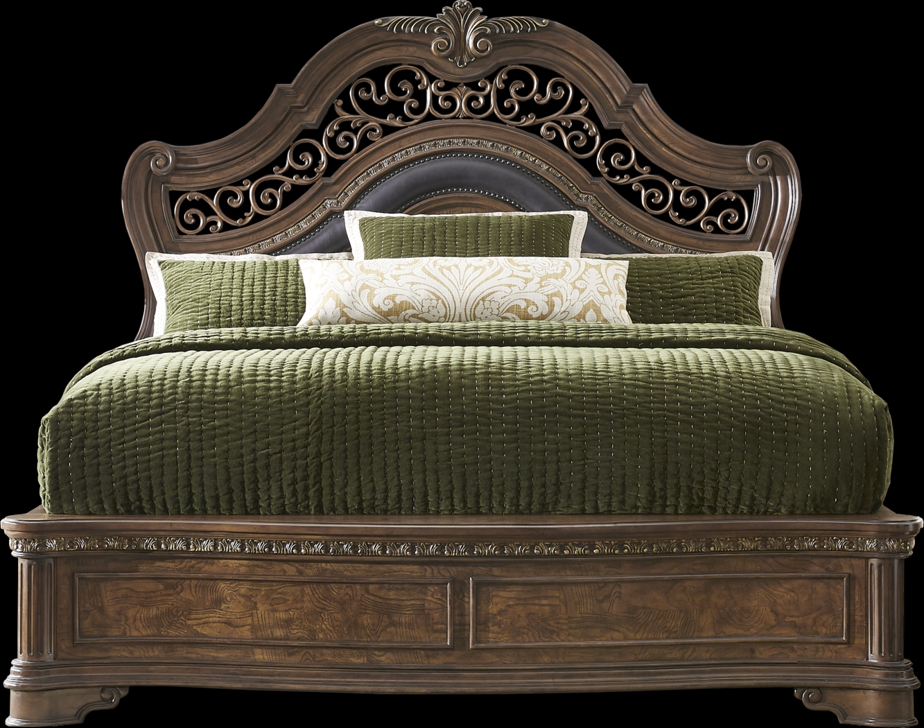 Yorkshire Manor Brown 7 Pc Queen Panel Bedroom - Thumbnail - Image 2