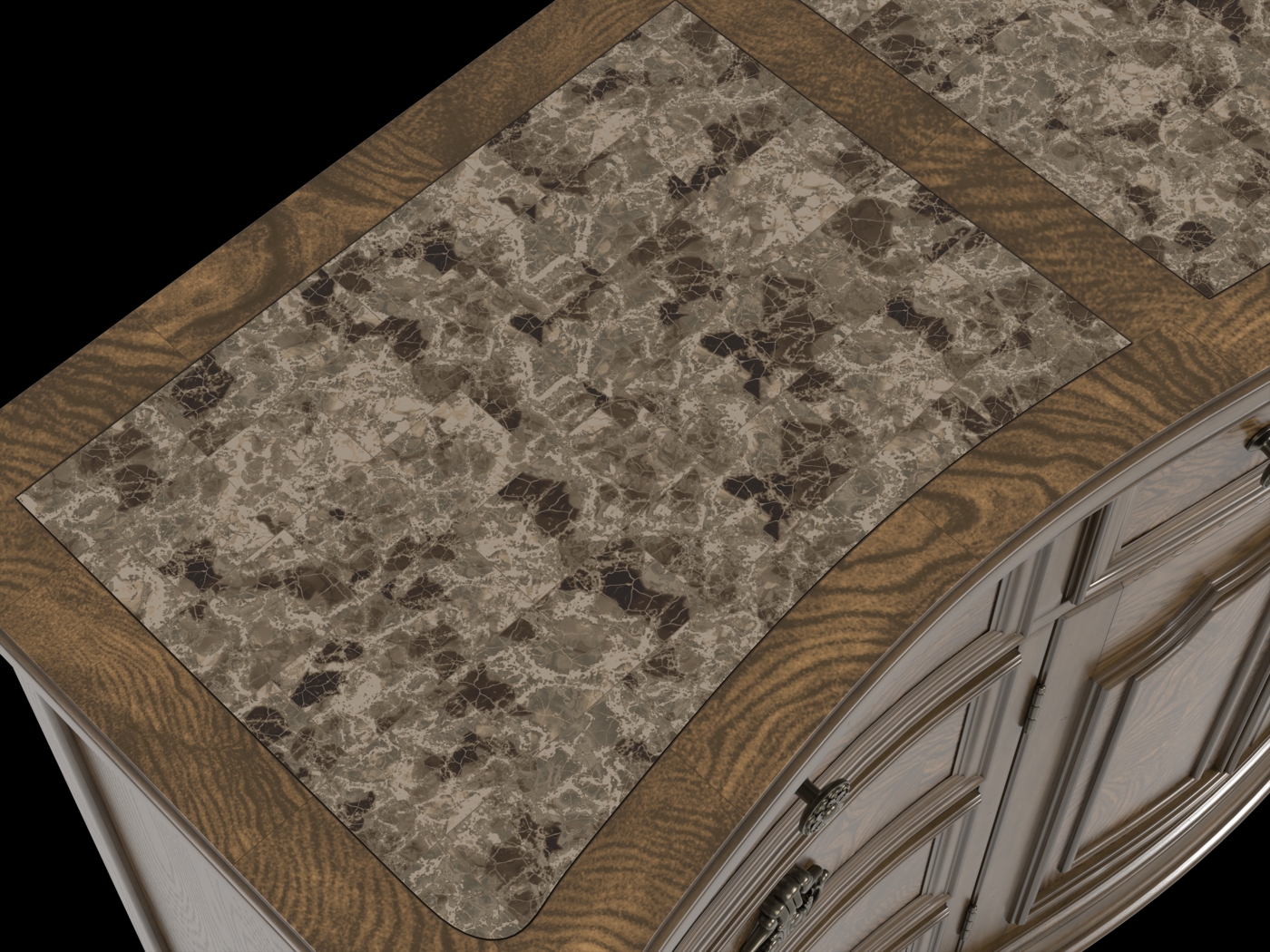 Yorkshire Manor Brown 5 Pc King Panel Bedroom - Thumbnail - Image 7