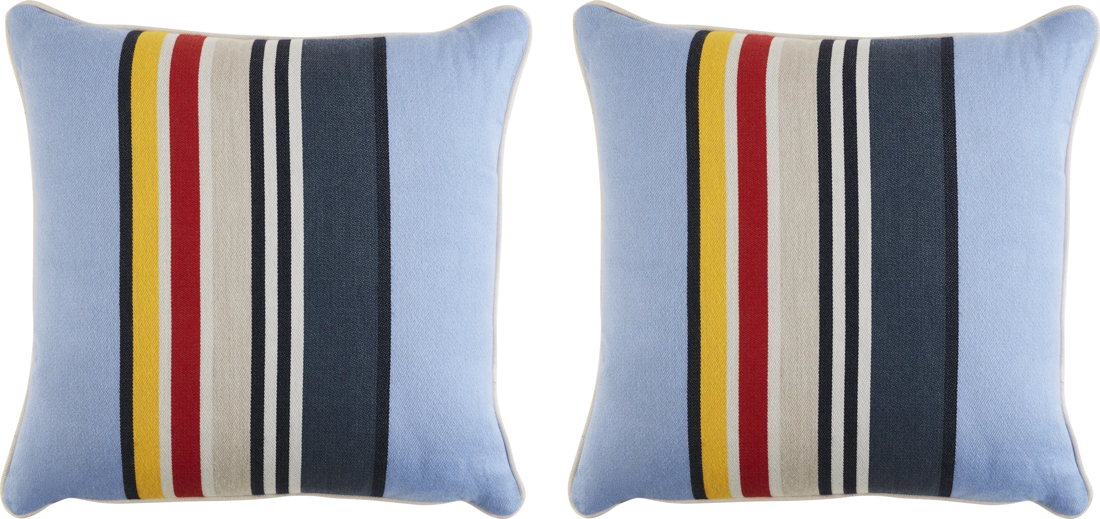 Yosemite Stripe Sky Indoor/Outdoor Accent Pillow, Set of 2 - Thumbnail - Image 1