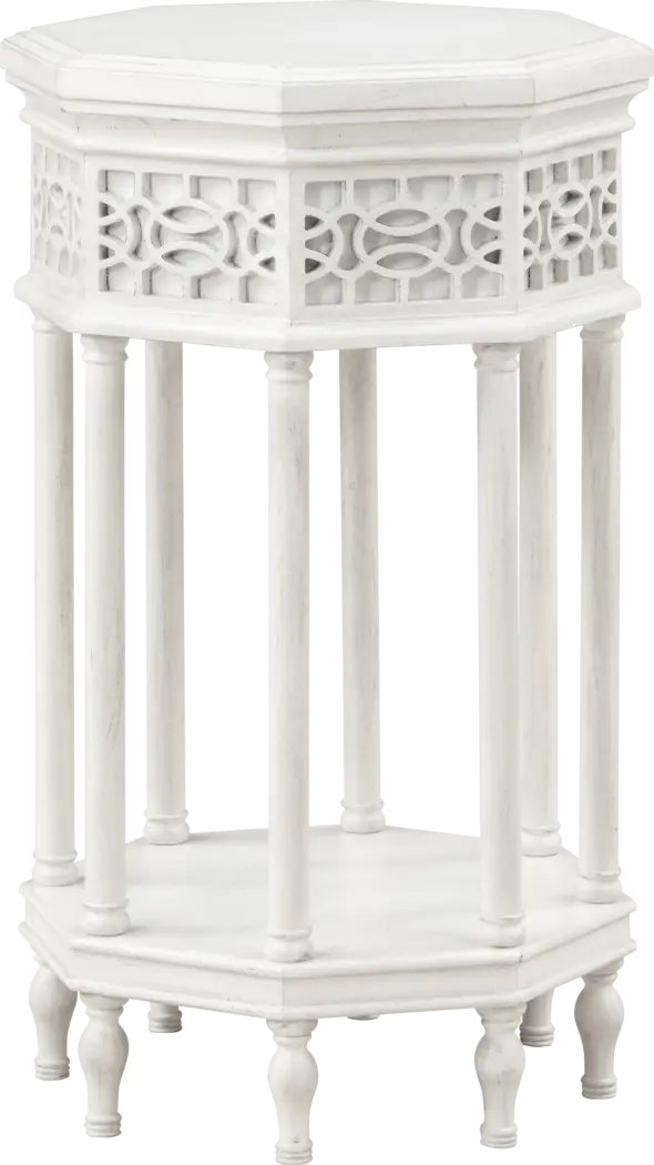 Yosida White Accent Table - Thumbnail - Image 1