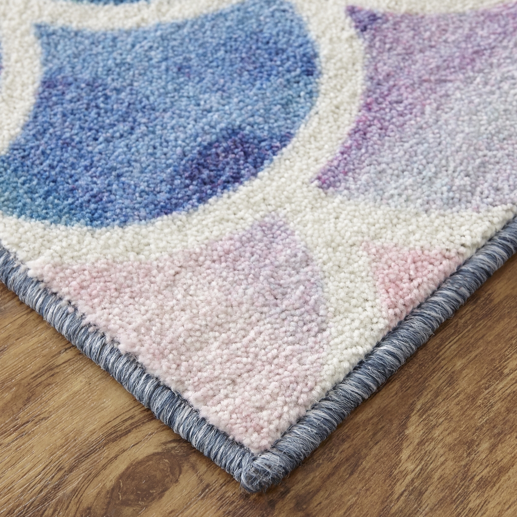 Kids Sweet Waves Pink 8' x 10' Rug - Thumbnail - Image 2