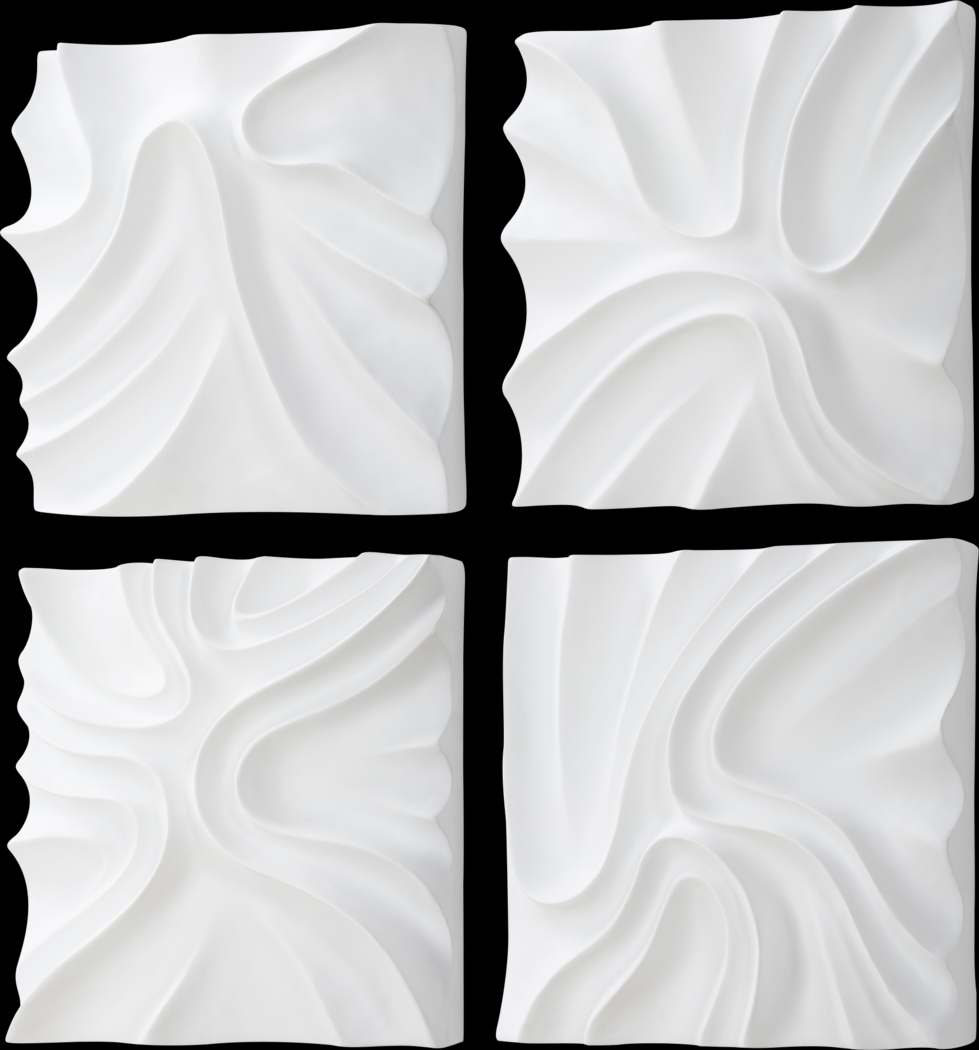 Yuaher White Wall Decor, Set of 4 - Thumbnail - Image 4