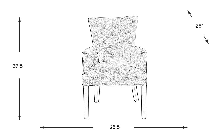 Dimension Image. Please refer to the Dimension Tab on this page for dimension details.