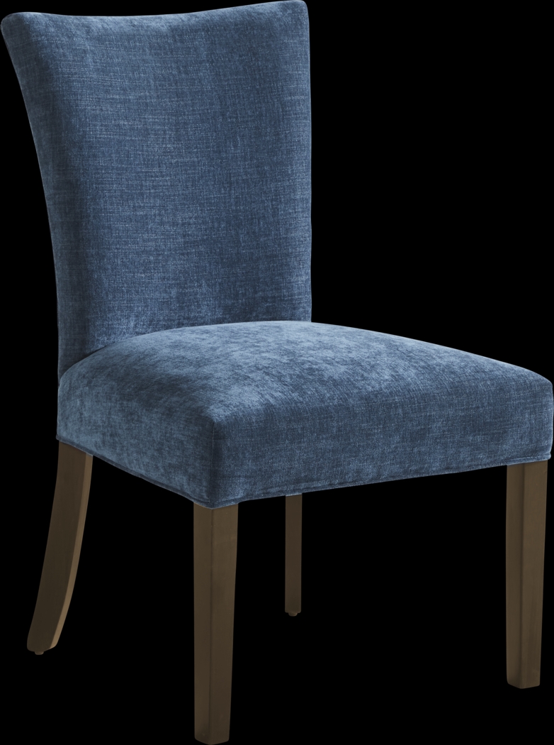 Yuliana Blue Side Chair - Thumbnail - Image 2