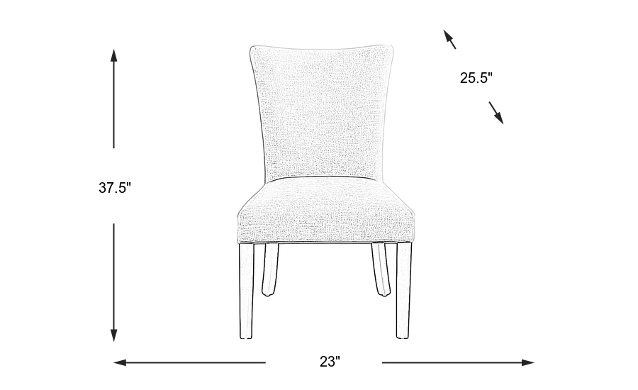 Dimension Image. Please refer to the Dimension Tab on this page for dimension details.