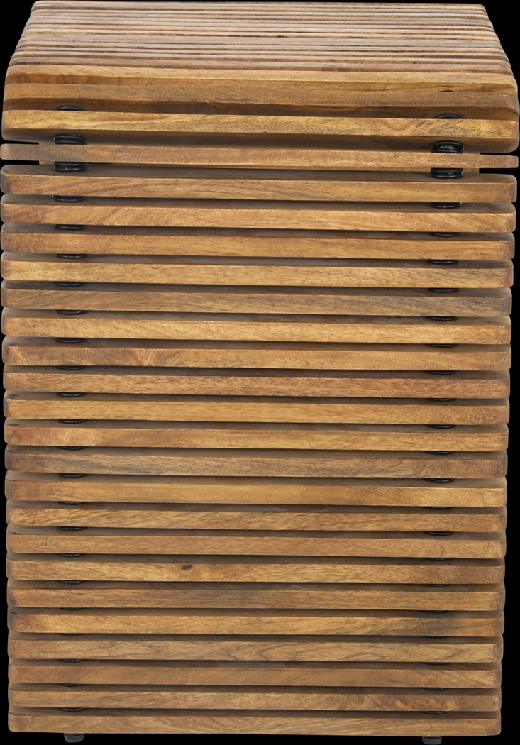 Yumda Brown Accent Table - Thumbnail - Image 3