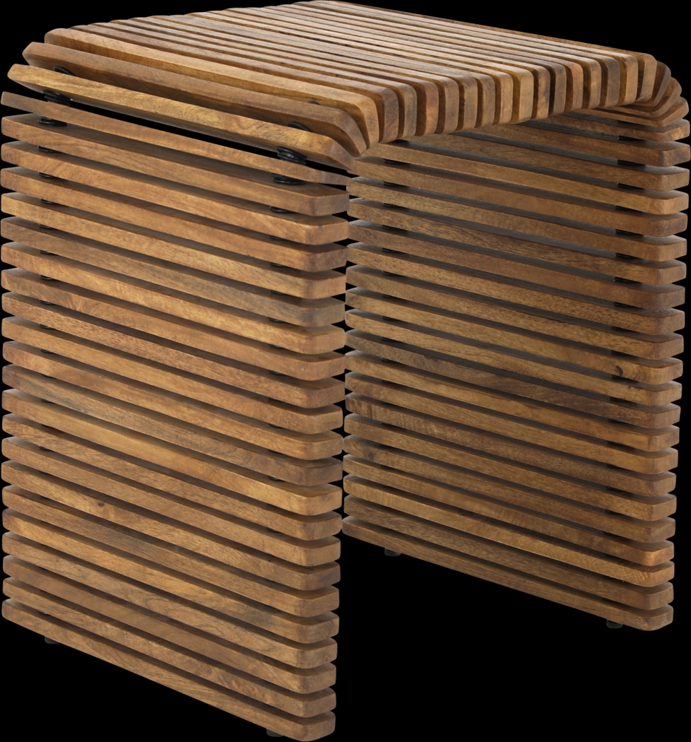 Yumda Brown Accent Table - Thumbnail - Image 5