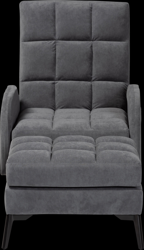 Yupon Gray Accent Chair & Ottoman - Thumbnail - Image 4