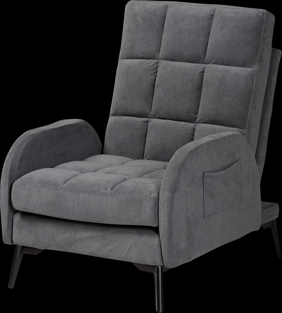 Yupon Gray Accent Chair & Ottoman - Thumbnail - Image 6