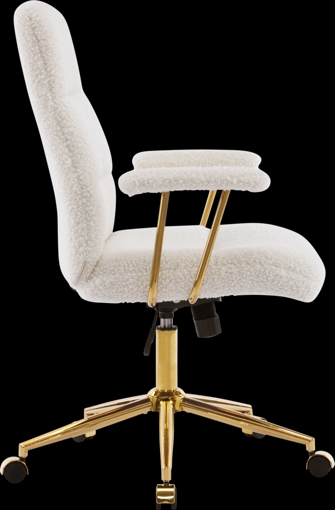 Yvoria White Office Chair - Thumbnail - Image 6