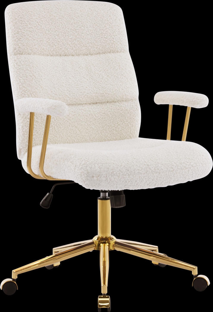 Yvoria White Office Chair - Thumbnail - Image 1