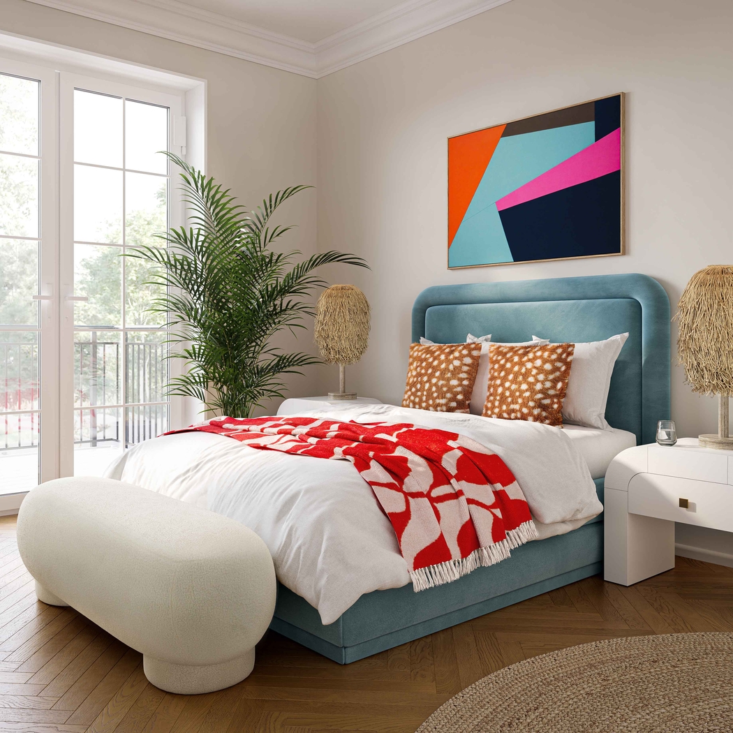 Zacate Cream Ottoman - Thumbnail - Image 2