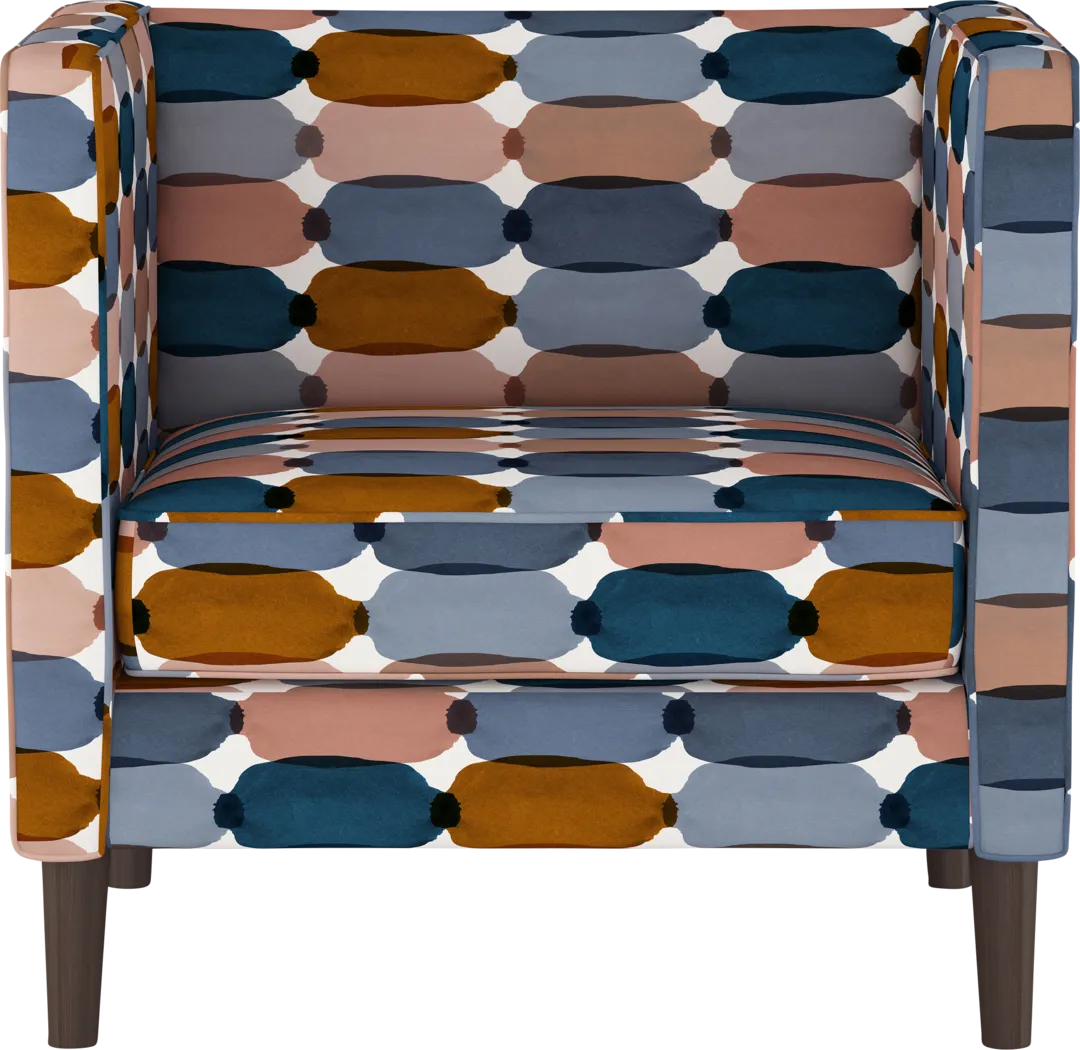 Zador Blue Accent Chair - Thumbnail - Image 2