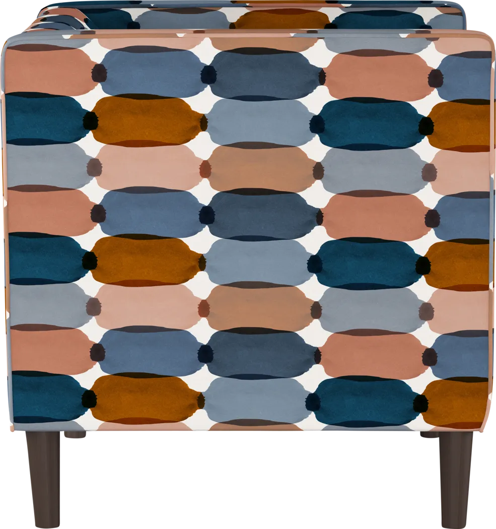 Zador Blue Accent Chair - Thumbnail - Image 3