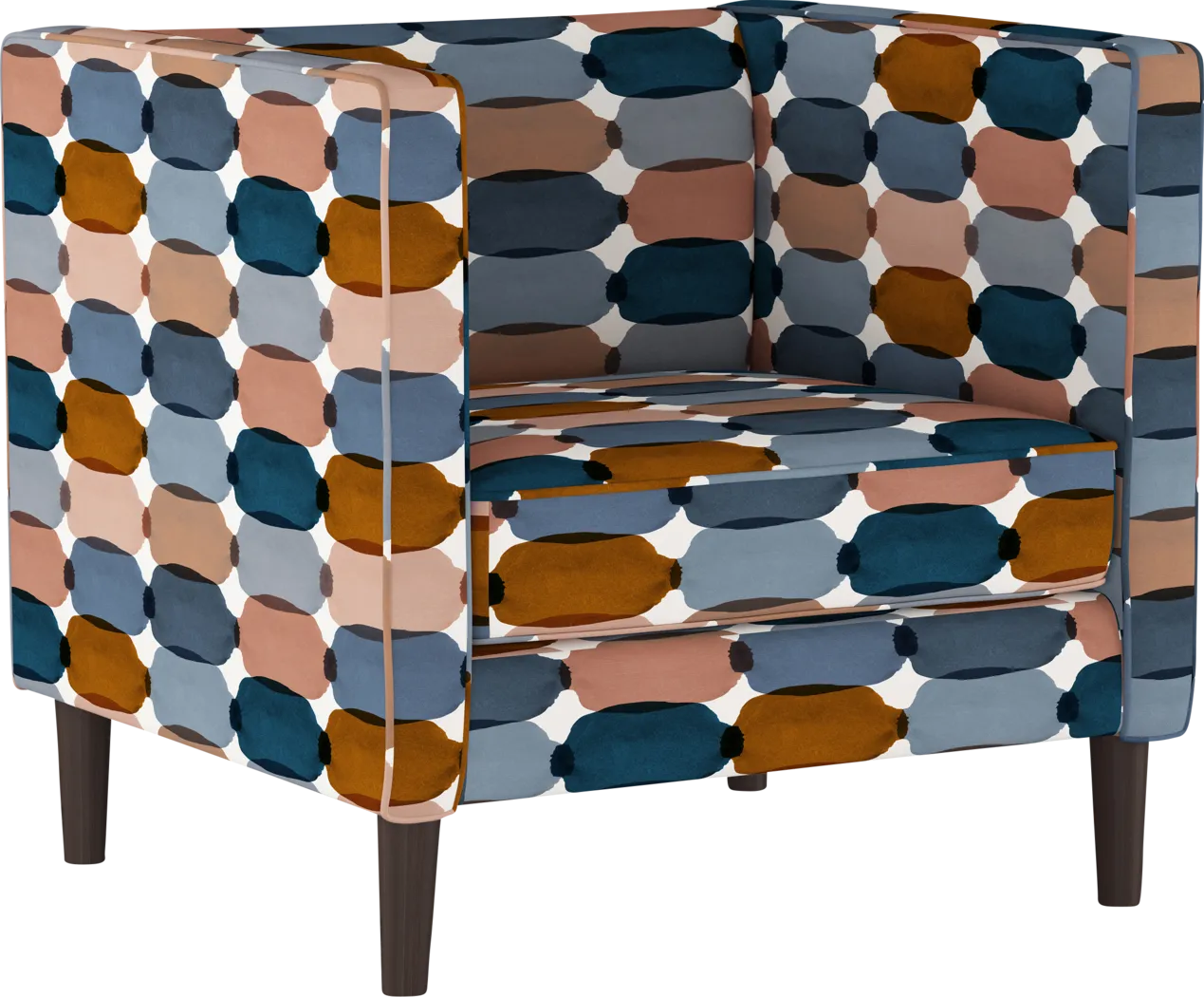 Zador Blue Accent Chair - Thumbnail - Image 1