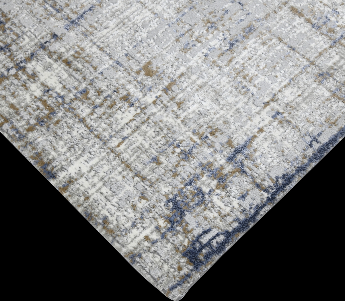 Zaheki Gray/Gold 7'9 x 9'9 Rug - Thumbnail - Image 3