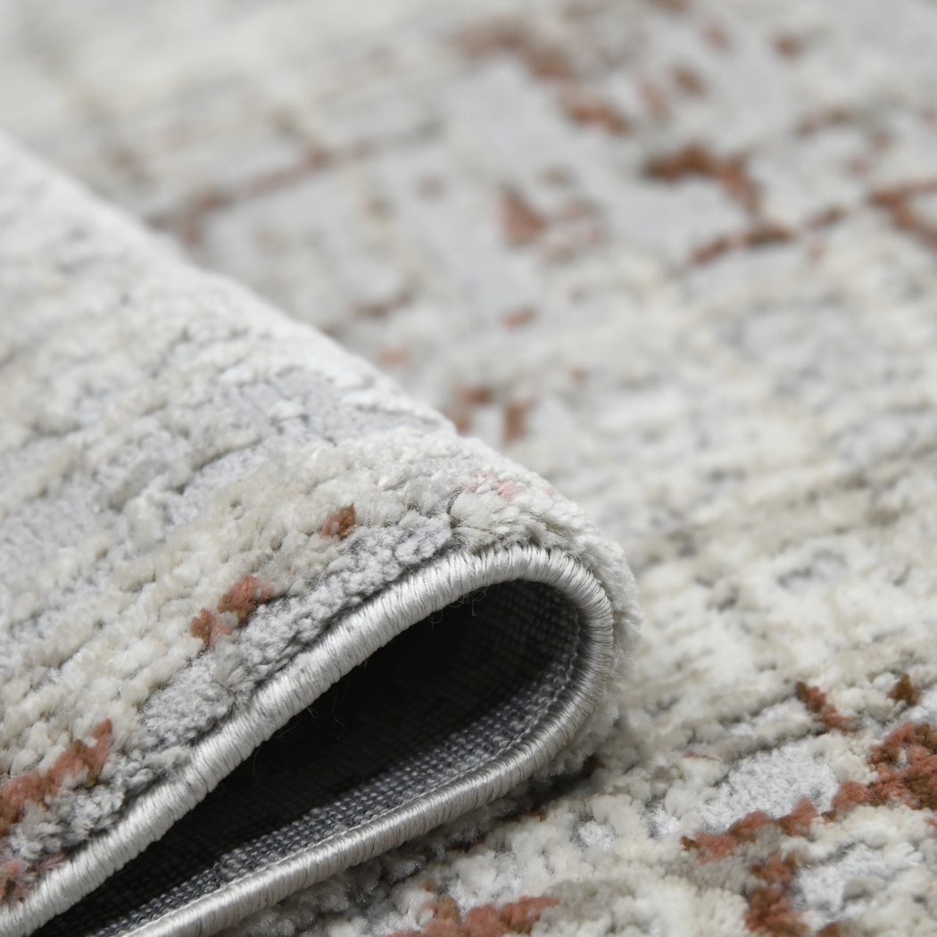 Zaheki Gray/Red 5'3 x 7'9 Rug - Thumbnail - Image 4