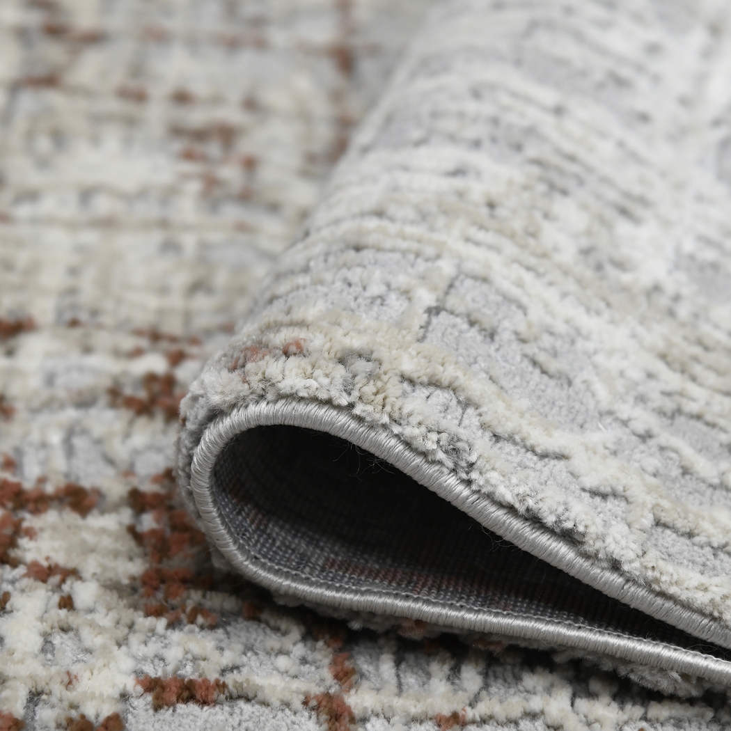 Zaheki Gray/Red 5'3 x 7'9 Rug - Thumbnail - Image 5