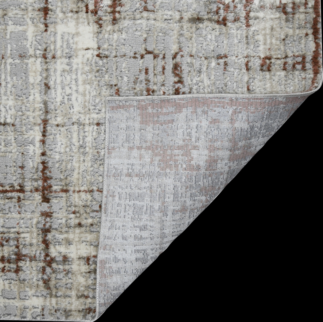 Zaheki Gray/Red 5'3 x 7'9 Rug - Thumbnail - Image 8