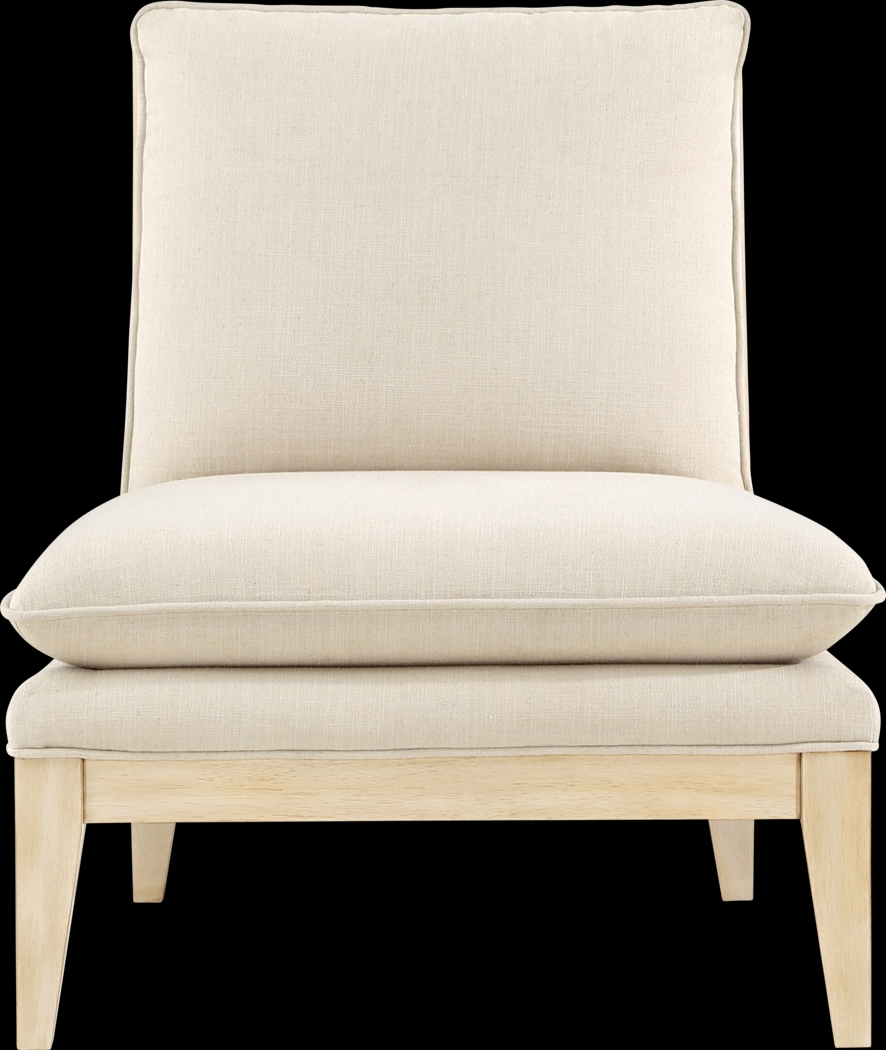 Zahno Beige Accent Chair - Thumbnail - Image 1