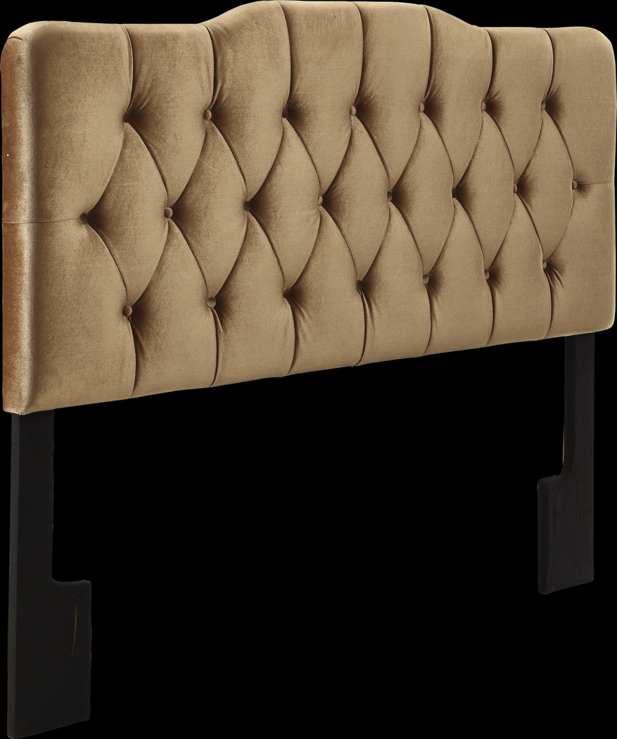 Zailey Bronze King Upholstered Headboard - Thumbnail - Image 3