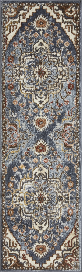 Zailorn Blue 2' x 6'7 Runner Rug - Thumbnail - Image 1