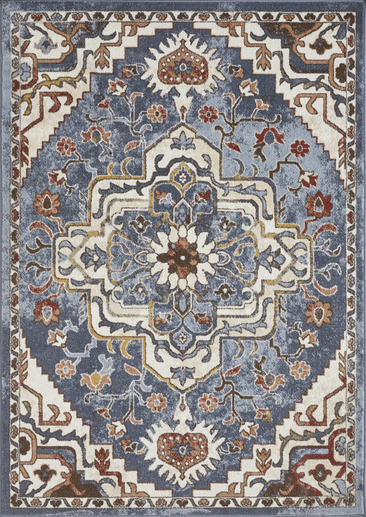 Zailorn Blue 7'10 x 9'10 Area Rug - Thumbnail - Image 1